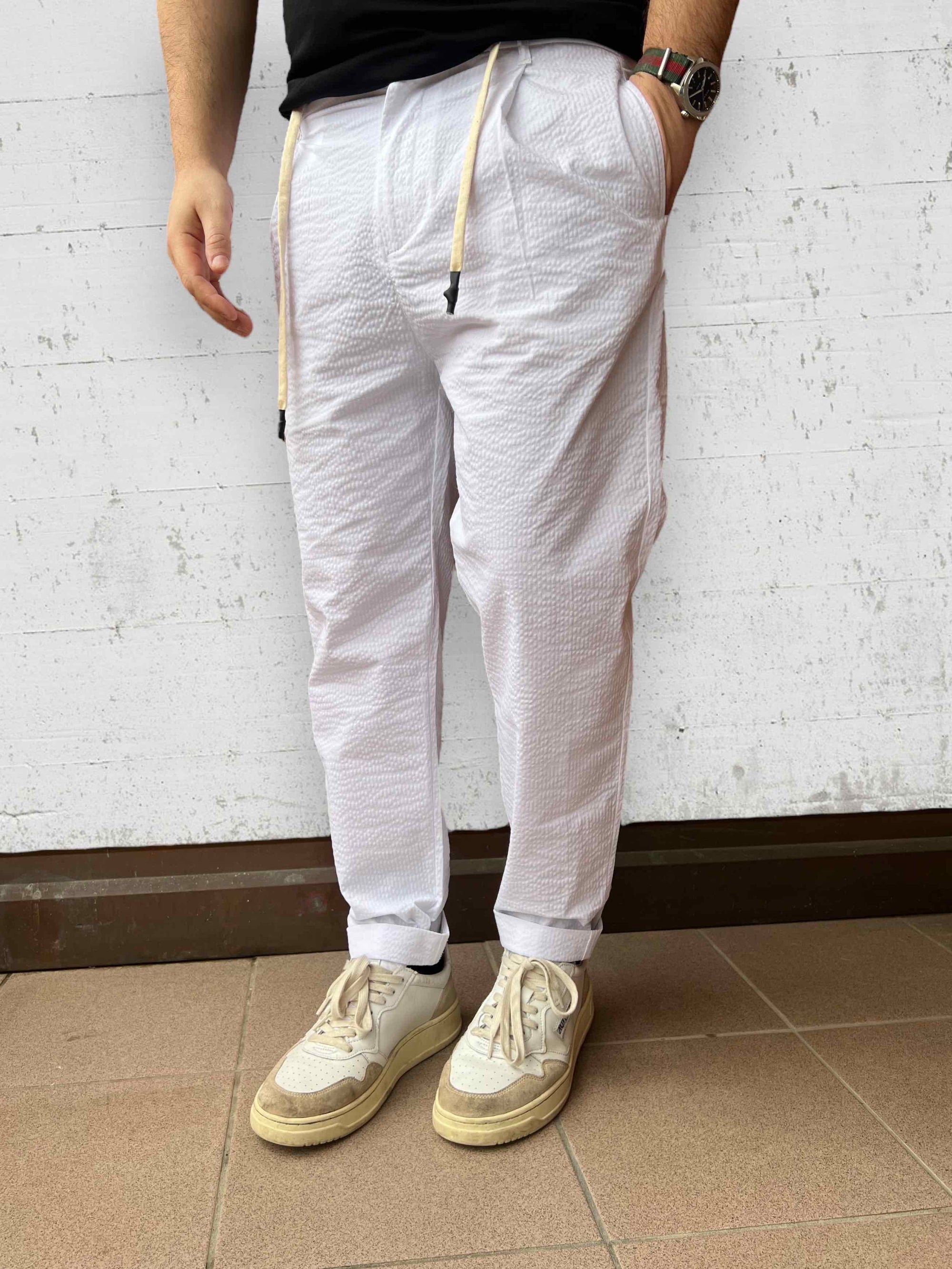 Pantalone goffrato BL11