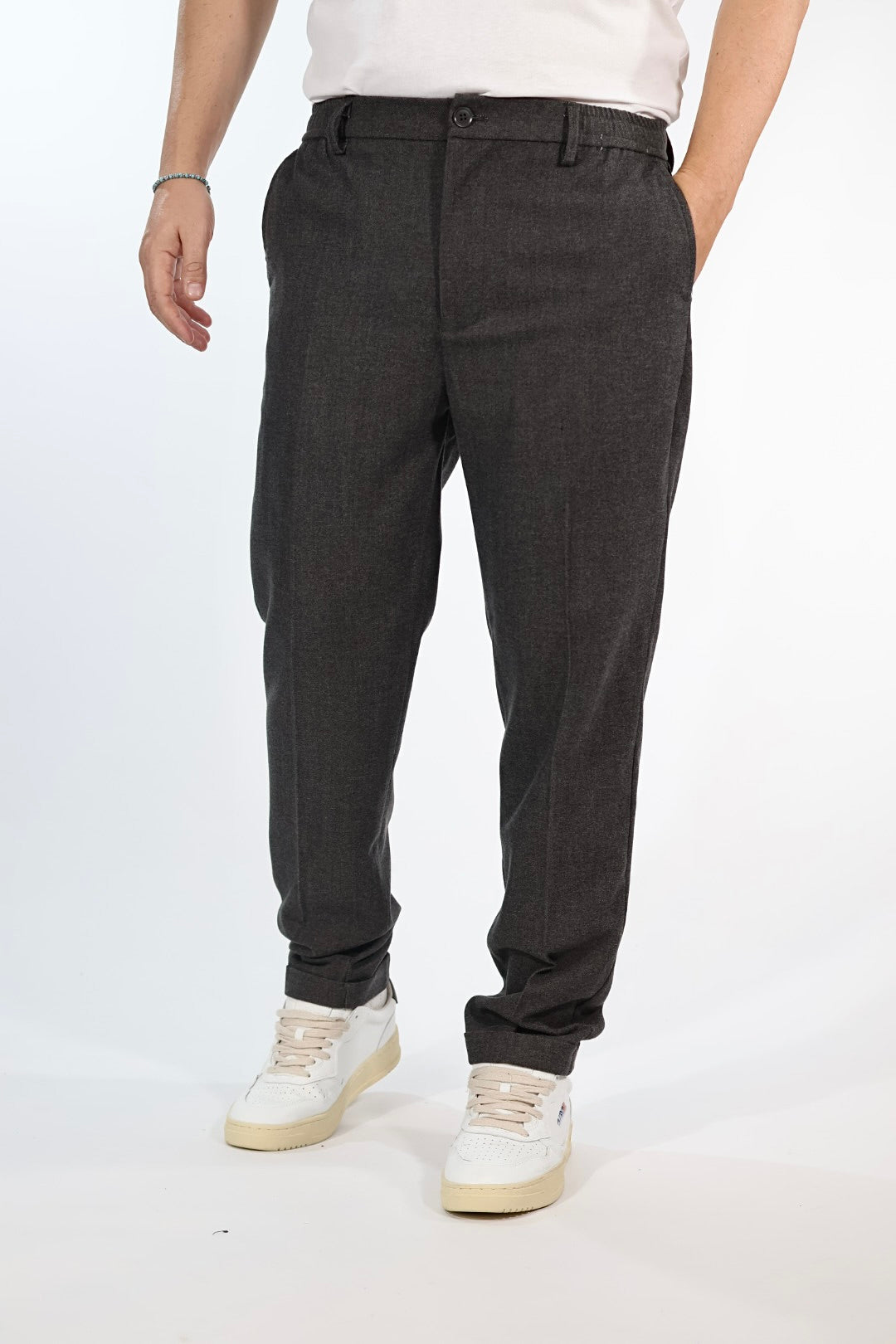 Pantalone P02 slim fit grigio OVERD