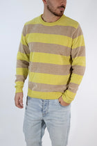 Maglione 635 ciniglia girocollo righe  GIANNI LUPO