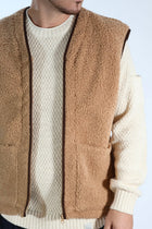 Gilet bl746437 teddy mezza zip BL11