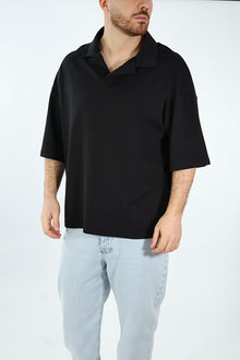 Polo viscosa no bottoni 001 BL11
