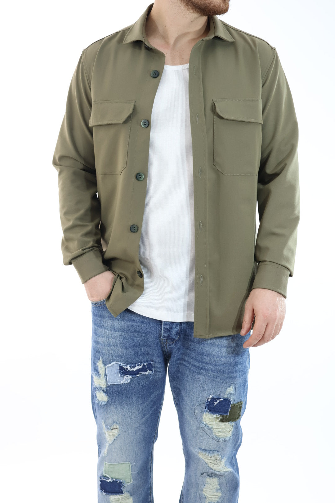 Overshirt misto viscosa J23 OVER-D