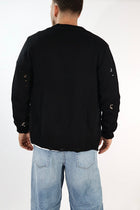 Cardigan 616 strappi misto lana GIANNI LUPO