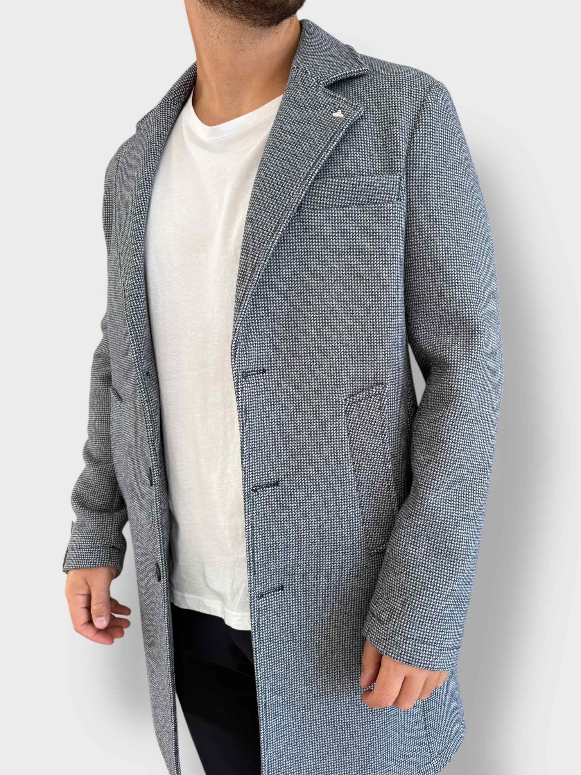Cappotto monopetto pied de poule 048  BERNA