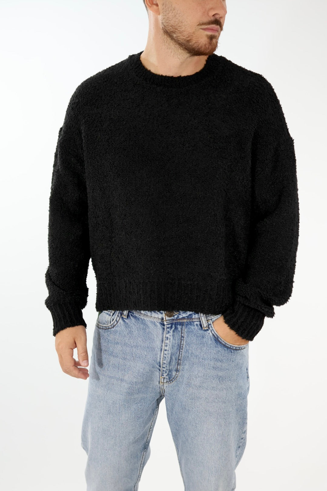 Maglione boucle cropped fit  M65 OVERD