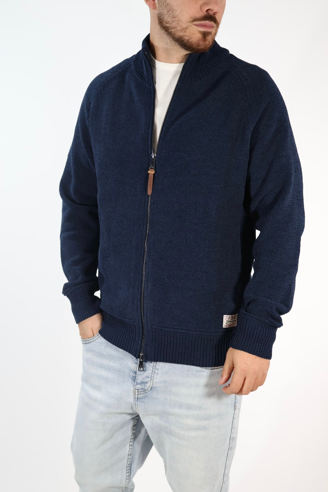 Cardigan 633 ciniglia full zip  GIANNI LUPO