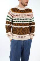 Maglione giro intarsio BW251430 BL11