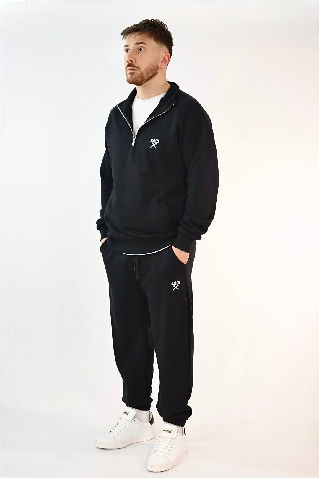 Felpa mezza zip 054 BERNA