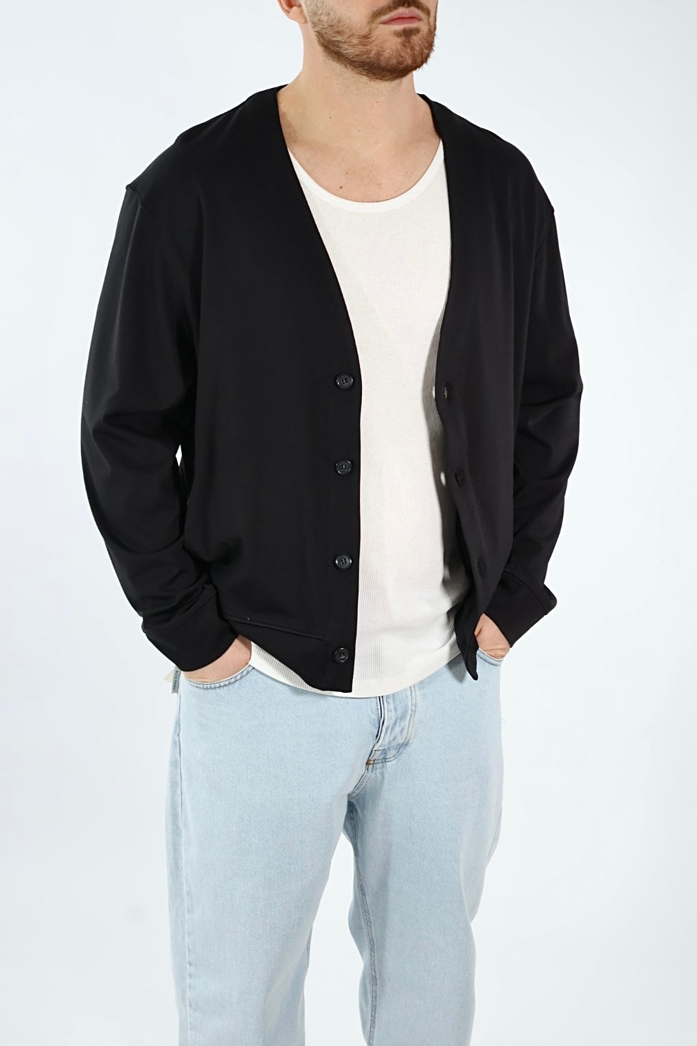 Cardigan viscosa punto Milano 001 BL11