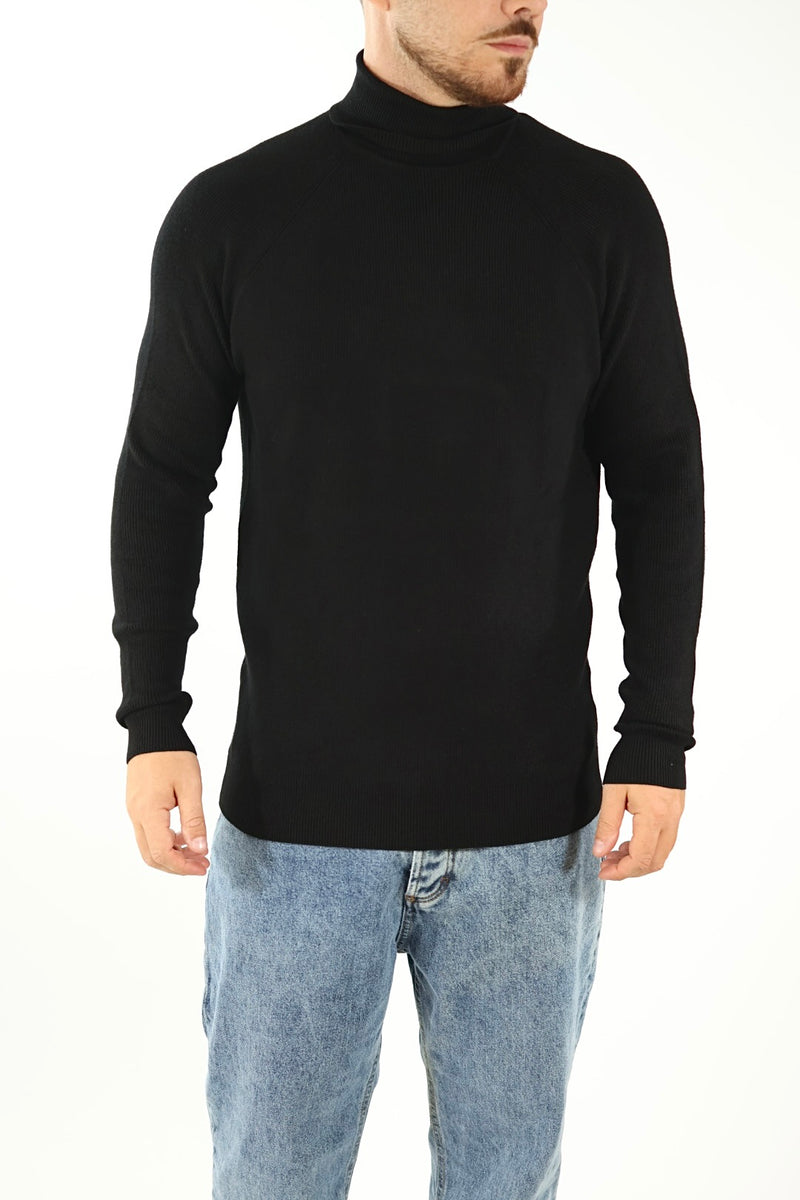 Maglioncino M30 dolcevita raglan chiné OVERD