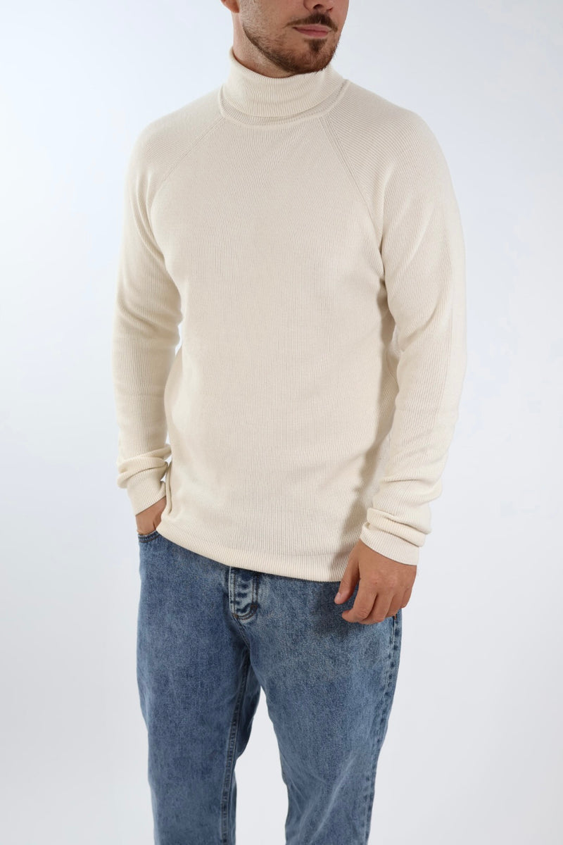 Maglioncino M30 dolcevita raglan chiné OVERD