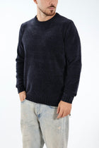 Maglione 363 girocollo ciniglia blu LANDEK