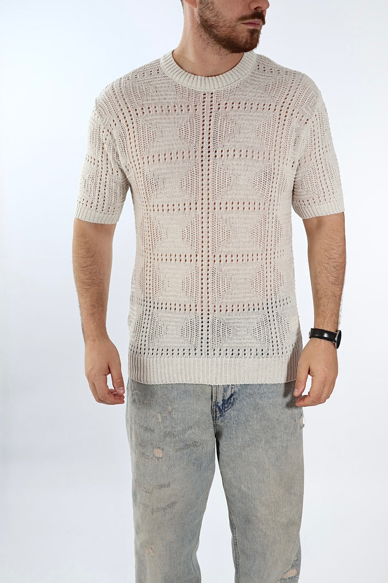 T shirt in maglia traforata 506 J.W