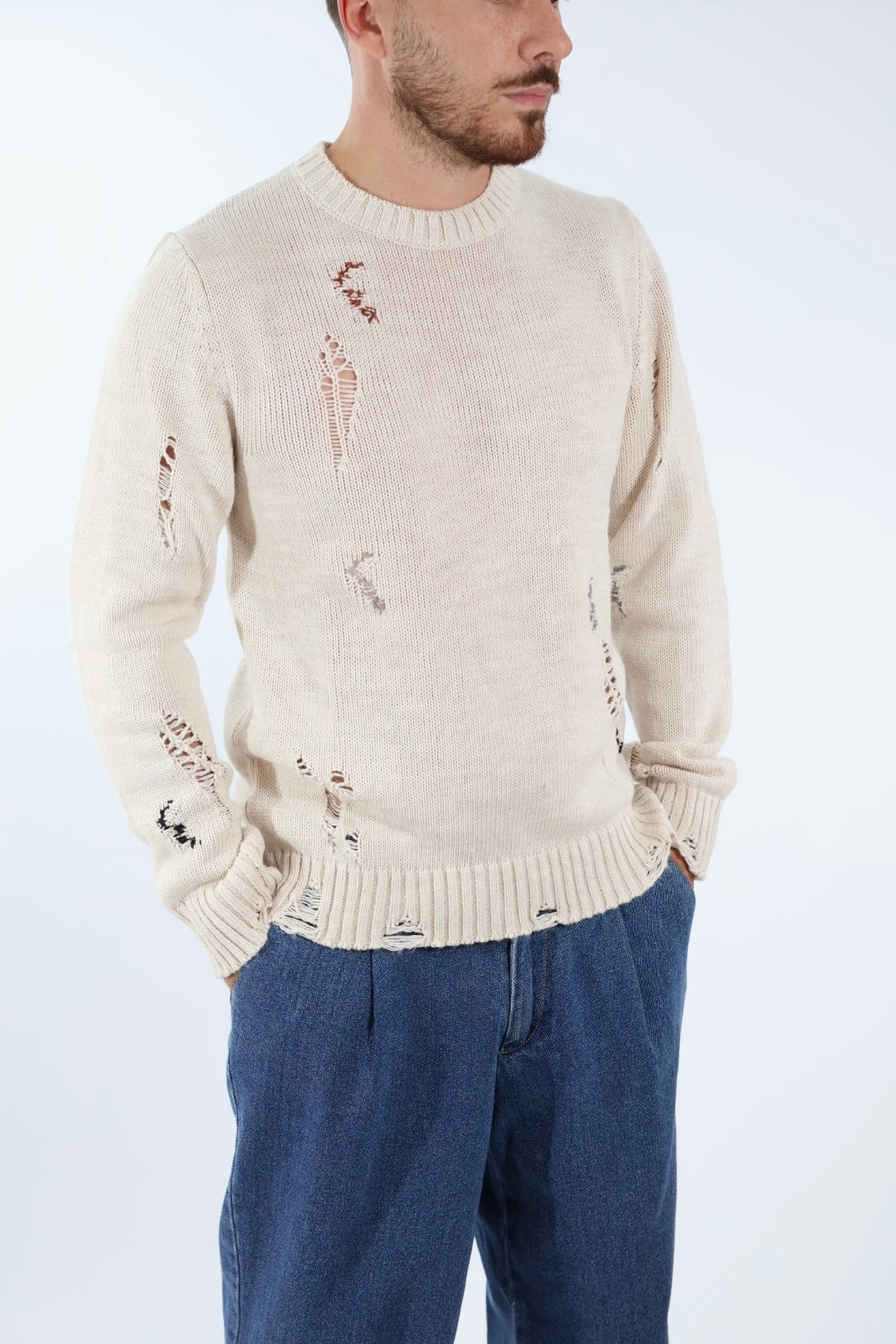 Maglione puntacci rotture  BW977128 BL11