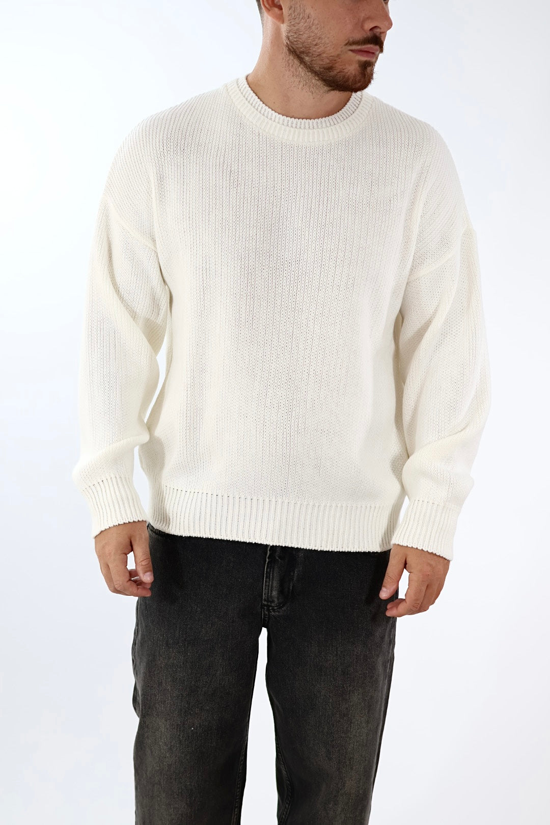 Maglione paricollo cropped fit  M55 OVERD