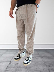 Pantalone devorè in velluto  ricamato 143 BERNA