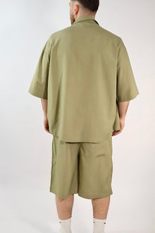 Camicia viscosa/lino m/m 224  BERNA