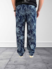 Pantalone ricamo floreale 126 BERNA