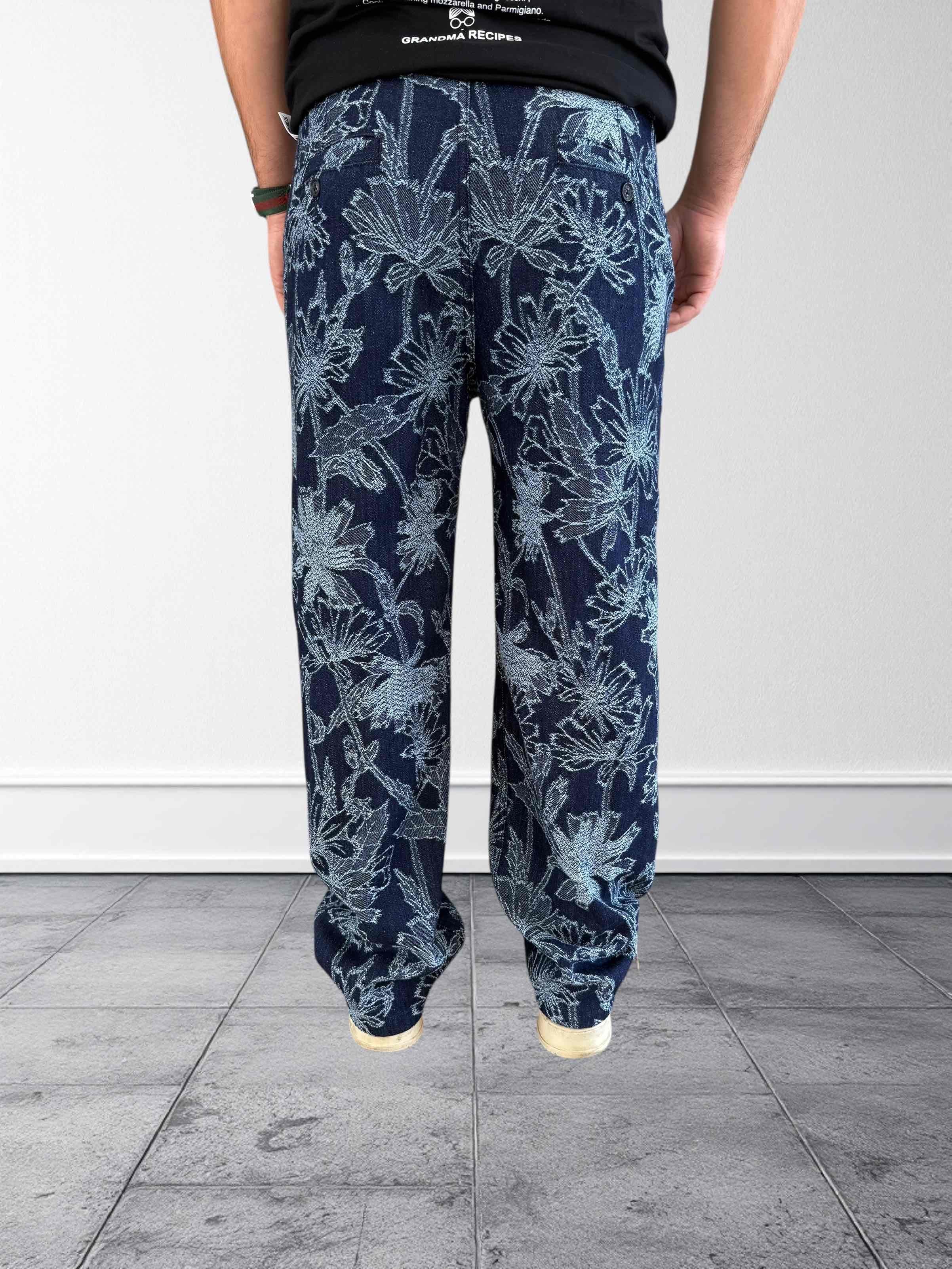 Pantalone ricamo floreale 126 BERNA