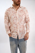 Camicia Lino ricami 841S  GIANNI LUPO