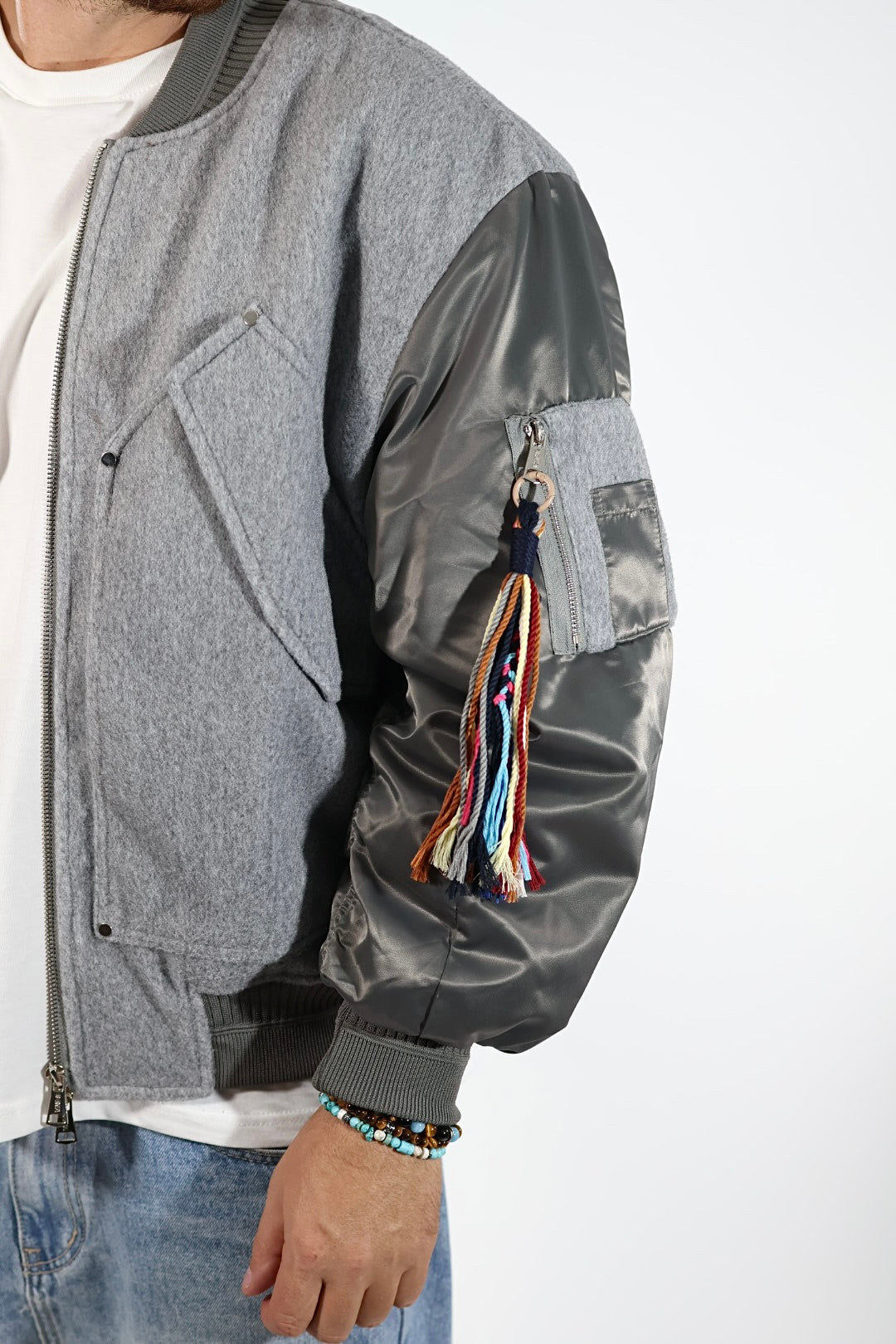 Giacca 360 bomber panno/nylon   BERNA