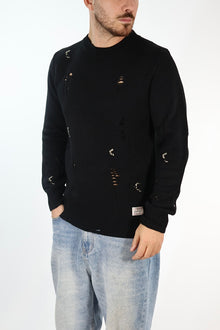 Maglione 5615 lana strappi GIANNI LUPO