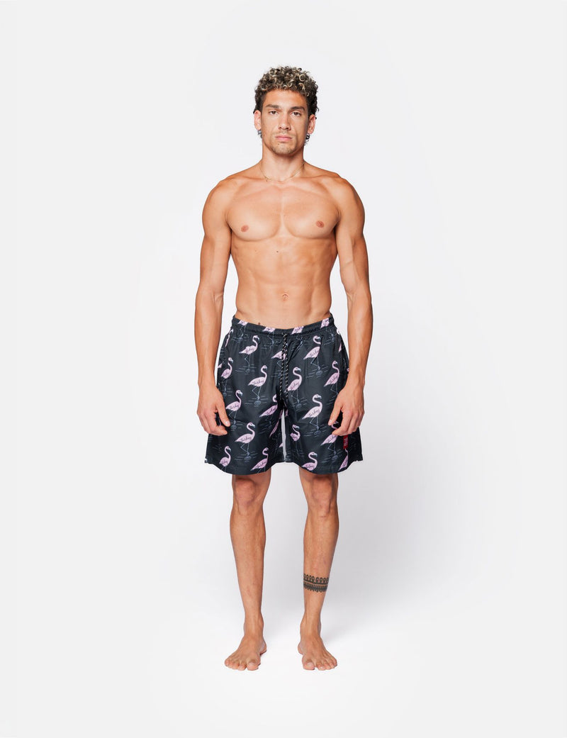 Costume flamingo black Saint Tropez TURKEY