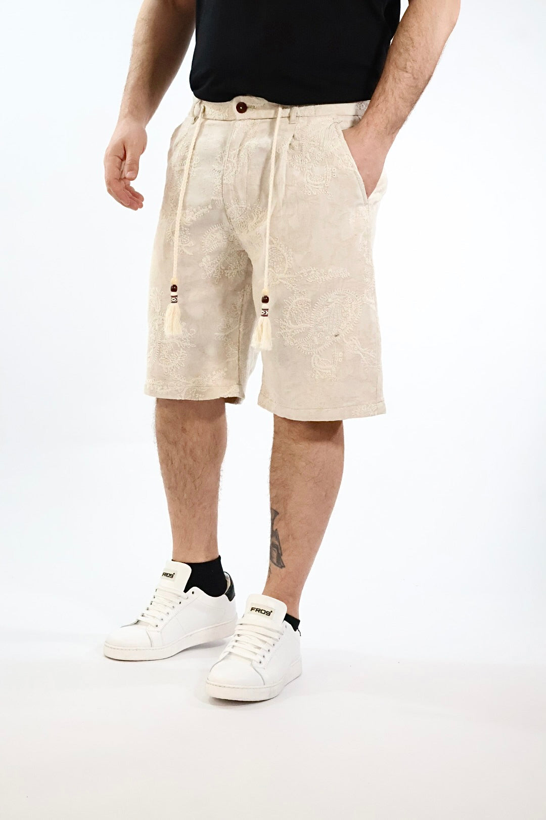 Bermuda paisley ricamato 290 BERNA