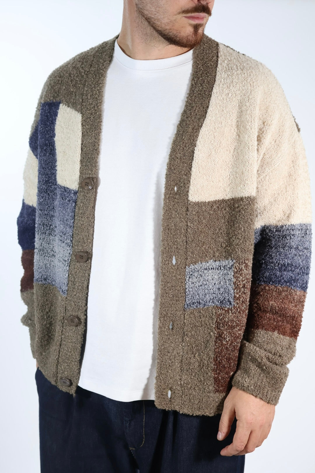 Cardigan M63 intarsio relaxed fit  OVERD