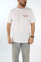 T shirt scritta ricamo  6192 J.W