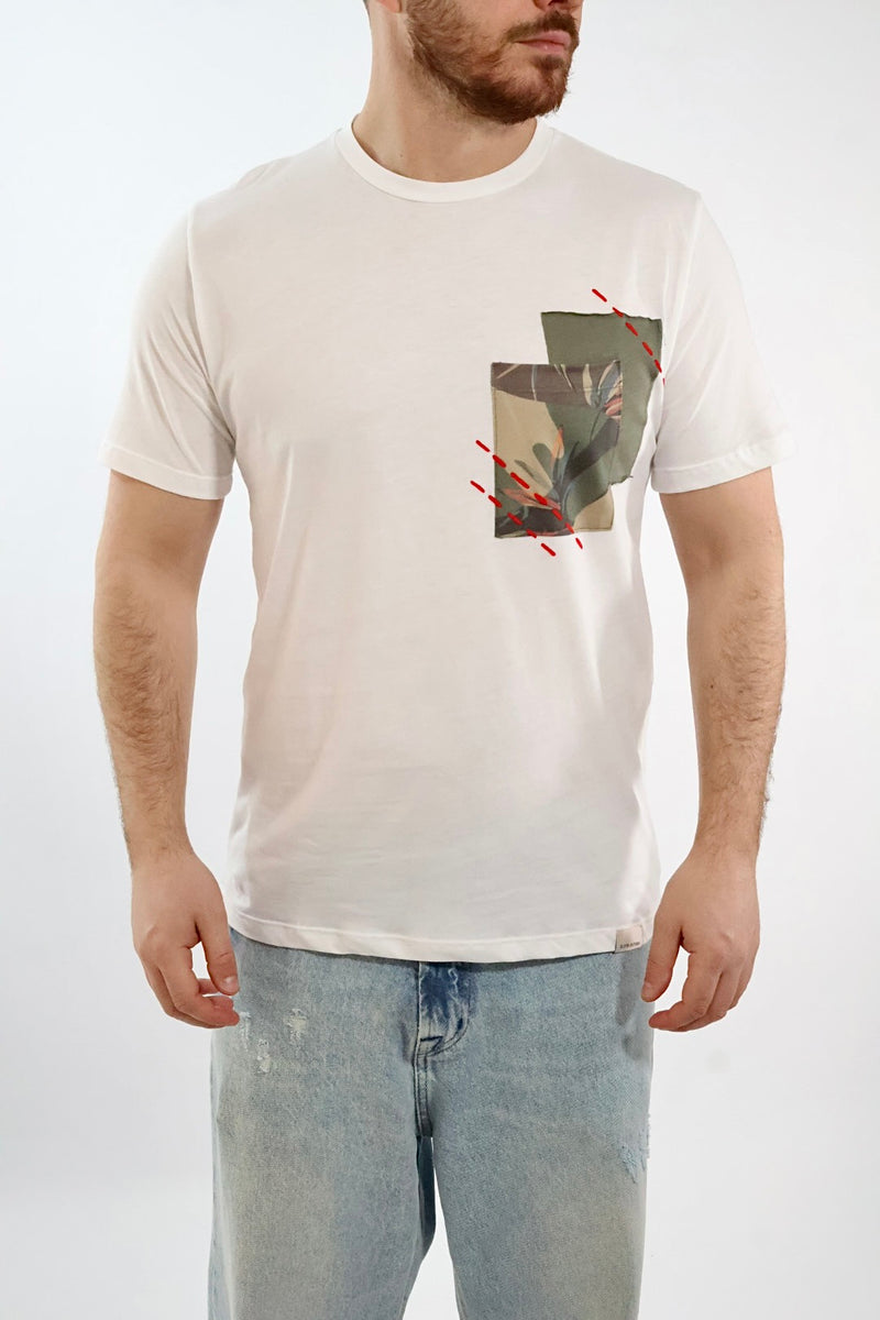 T-shirt doppio taschino camou Camou30 BL11