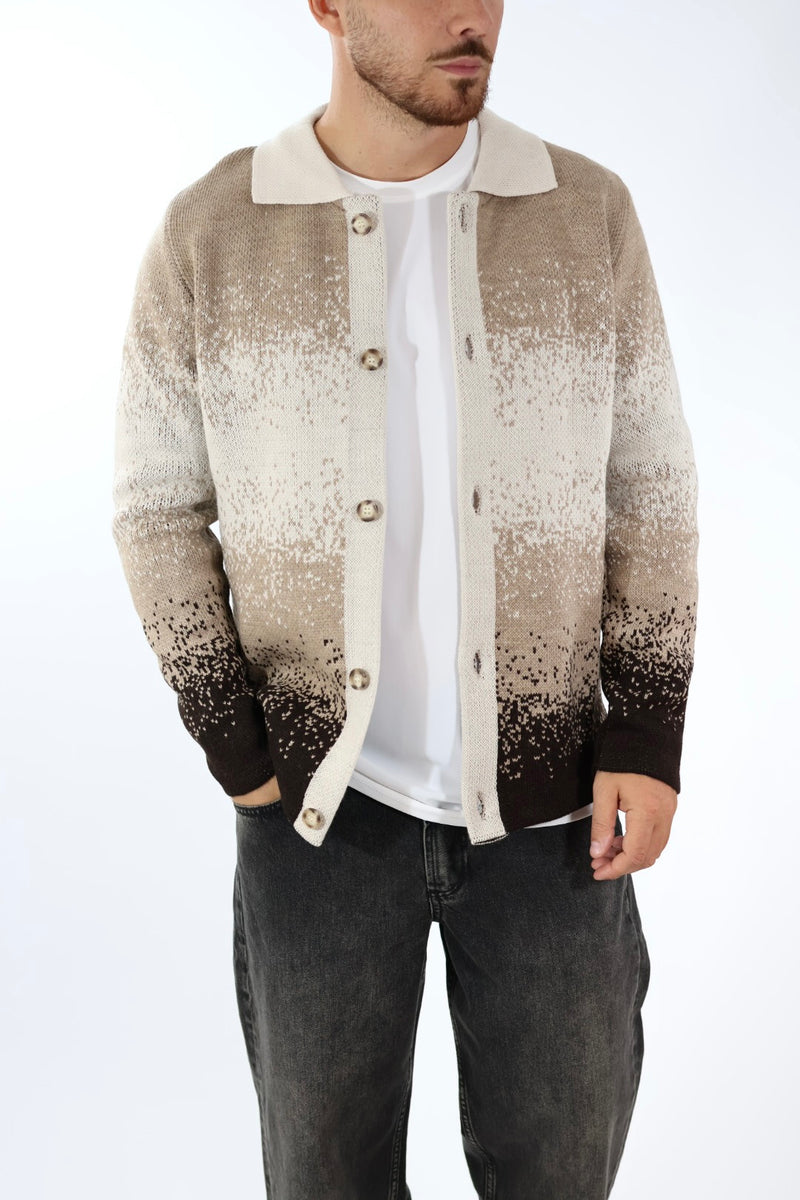 Cardigan colletto pixel M80 OVERD
