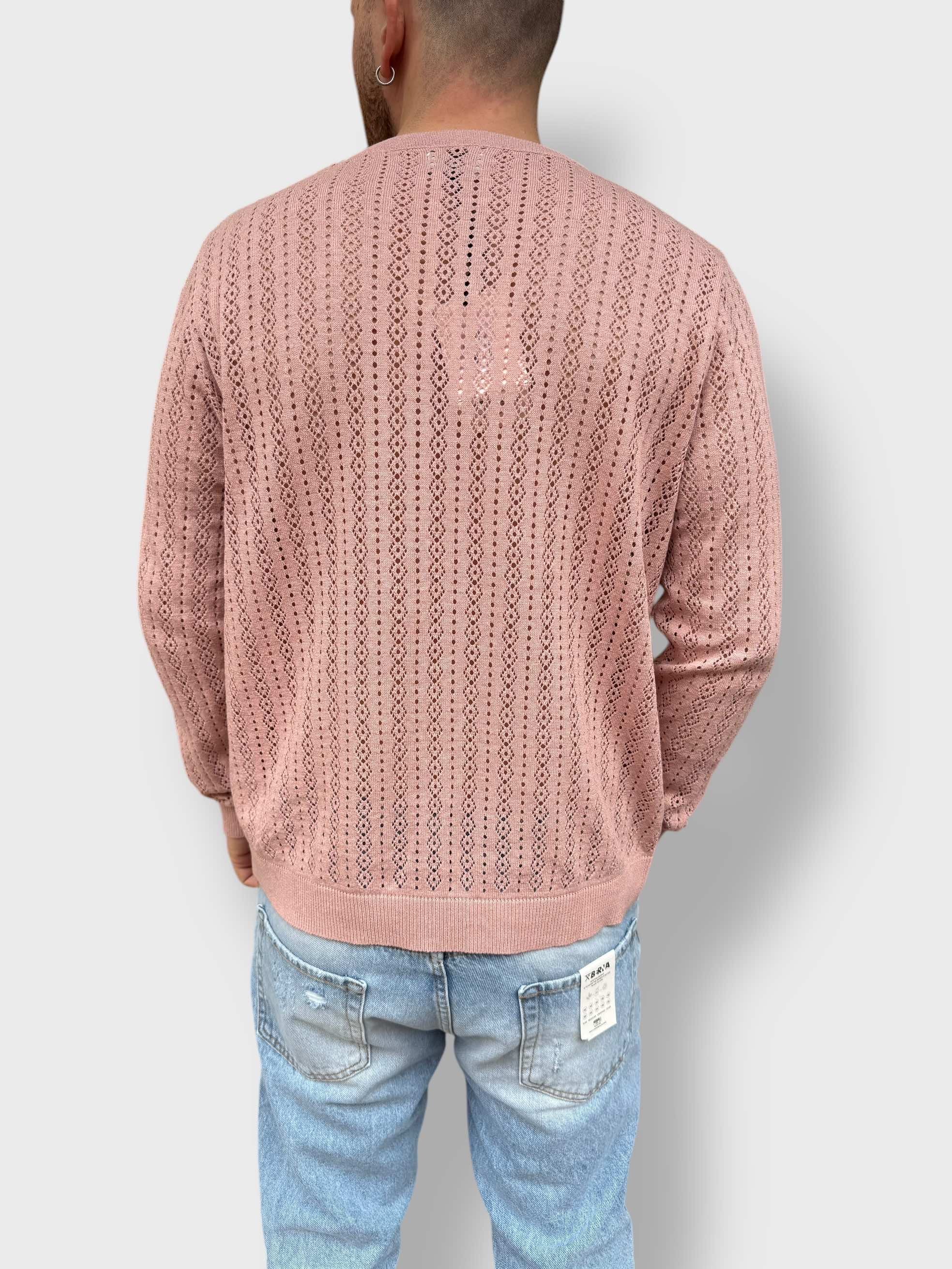 Maglioncino girocollo traforato  macramè  BERNA