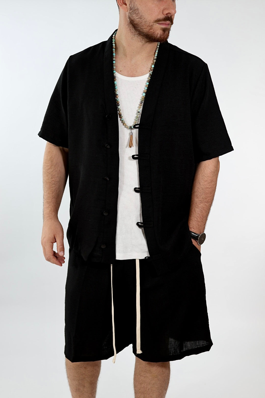 Completo camicia+bermuda 2231 BLACKSUNDAY