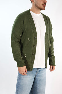 Cardigan 616 strappi misto lana GIANNI LUPO