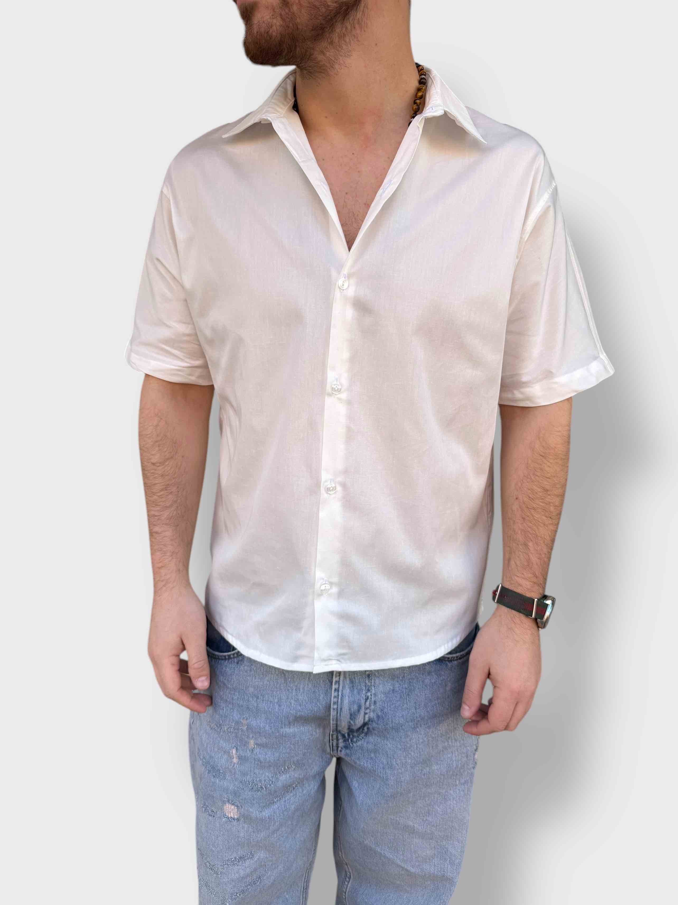 Camicia uomo in popeline m/m  DISCLAIMER