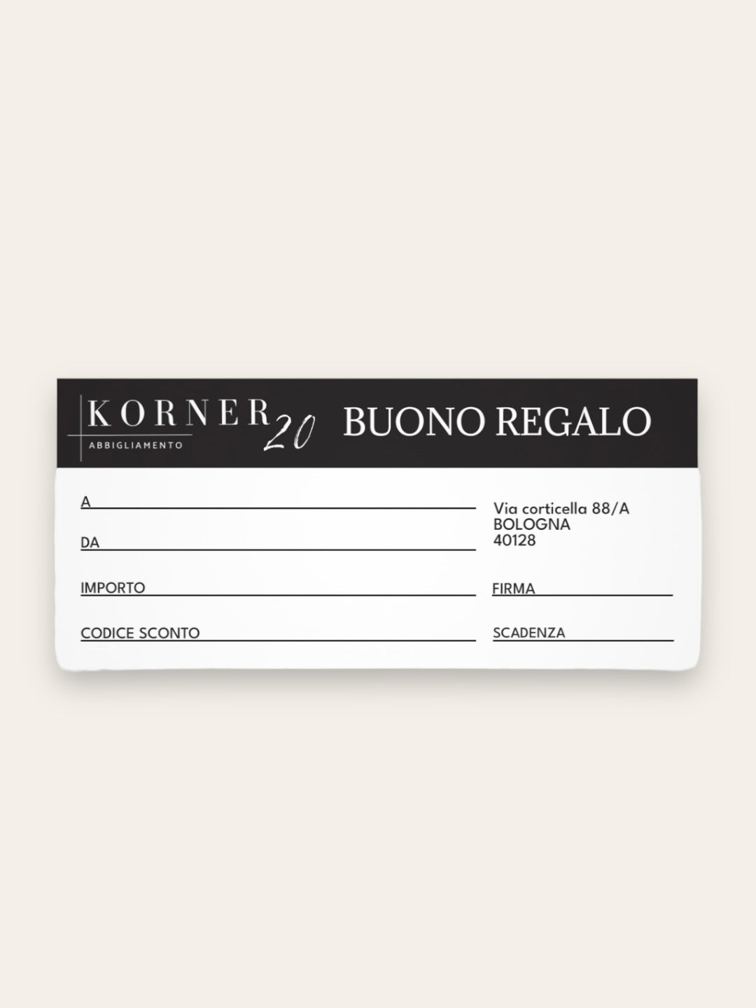 BUONO REGALO