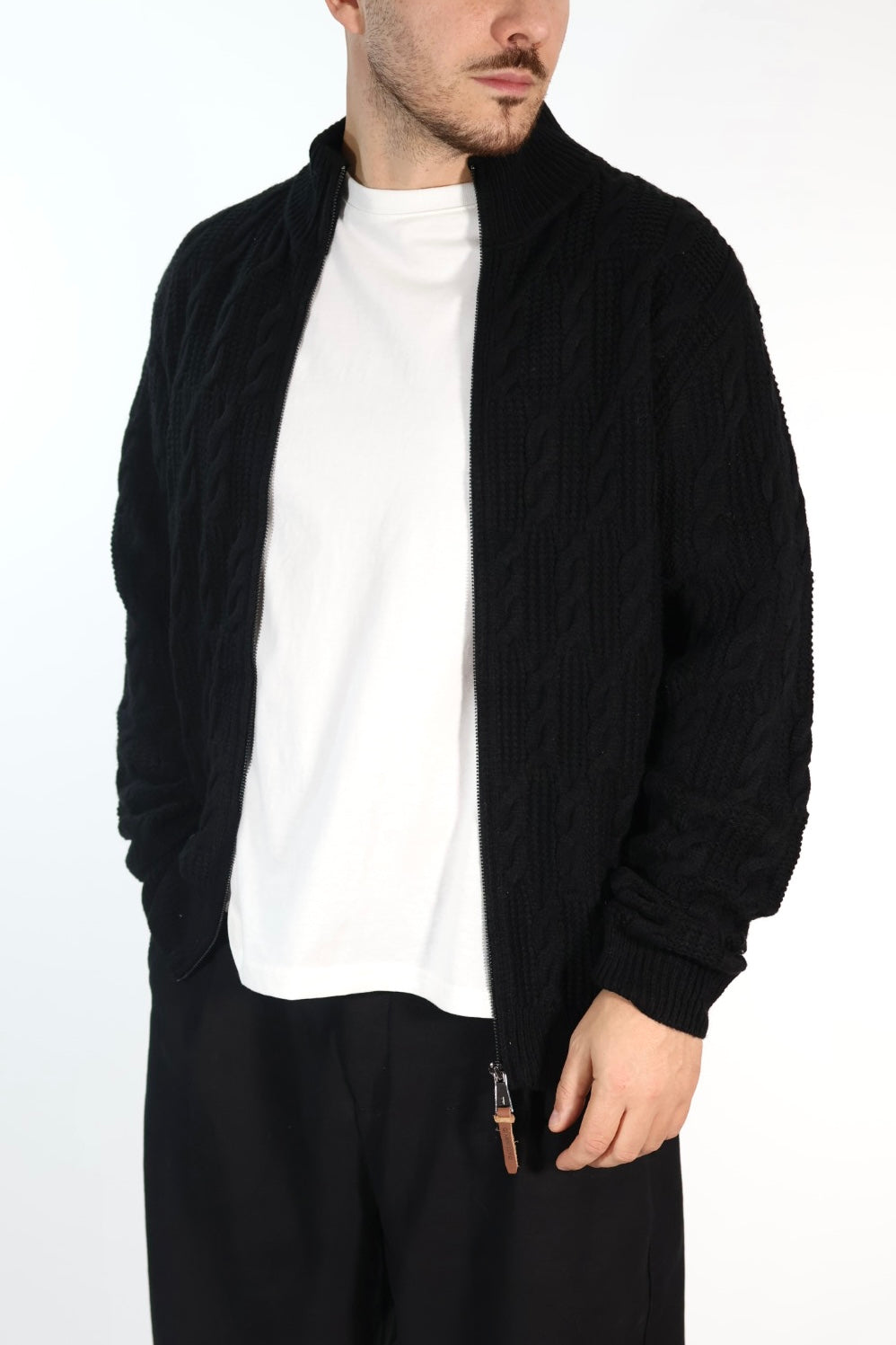 Cardigan 613 intreccio full zip  GIANNI LUPO