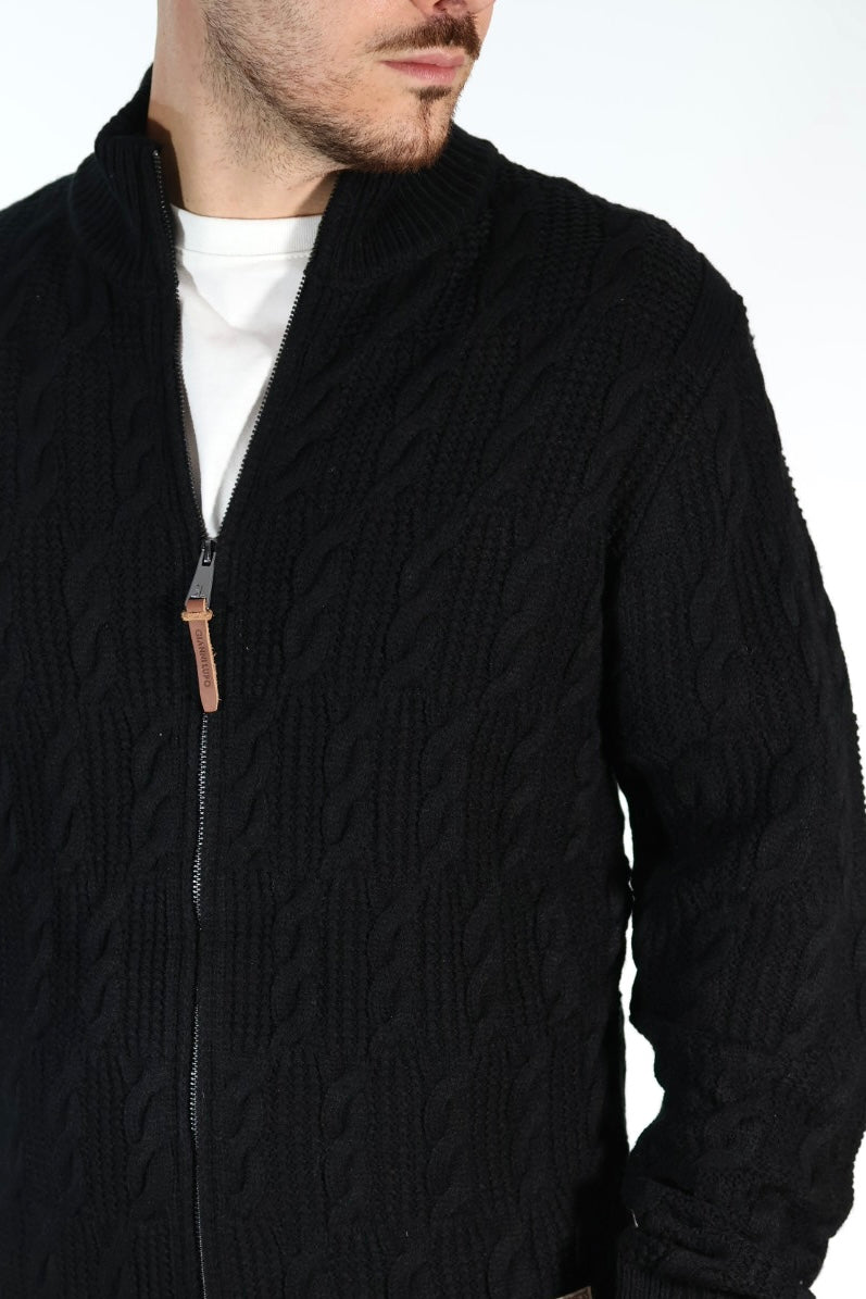 Cardigan 613 intreccio full zip  GIANNI LUPO