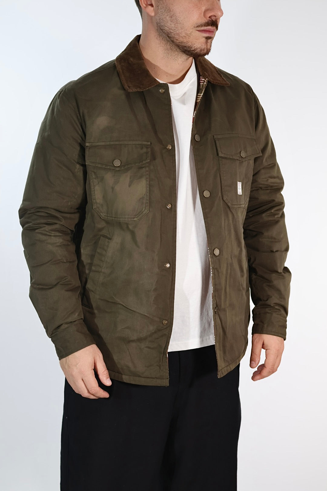 Giacca 269BD cerata collo velluto  GIANNI LUPO