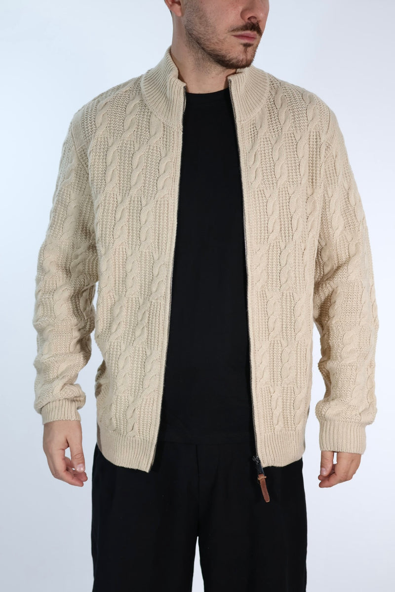 Cardigan  613 intreccio full zip  GIANNI LUPO