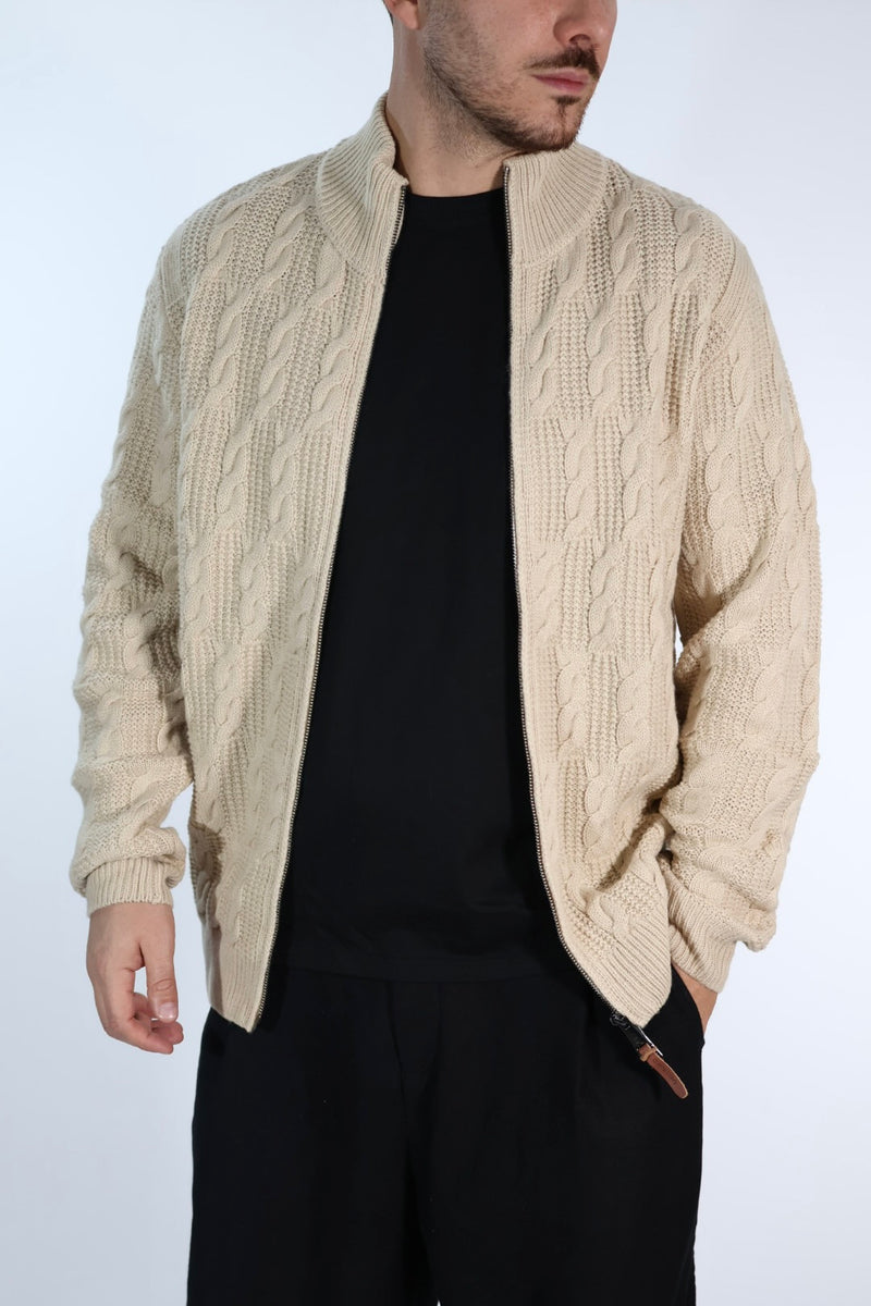 Cardigan  613 intreccio full zip  GIANNI LUPO