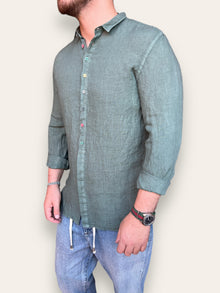 Camicia collo lino BL11