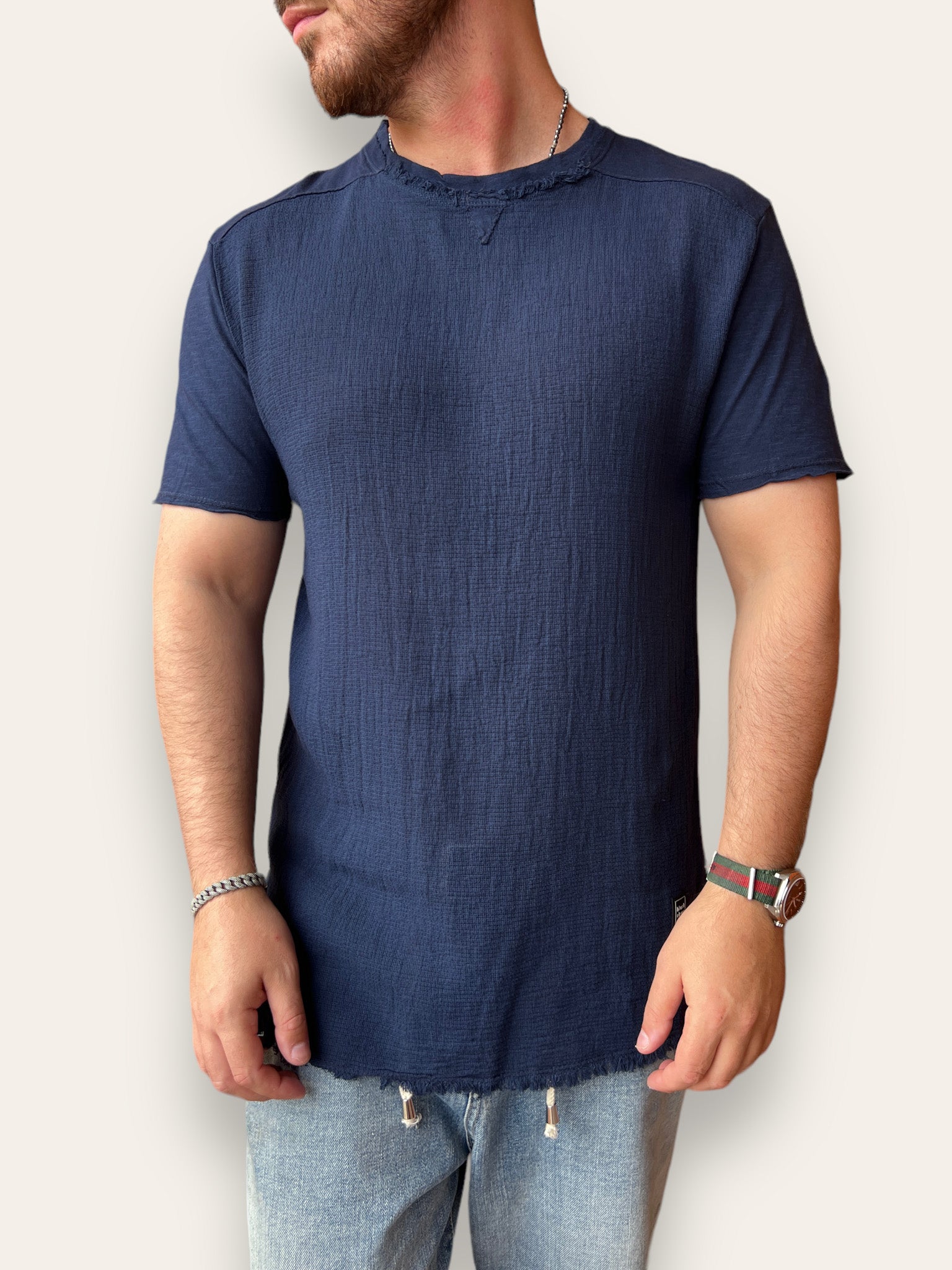 T shirt misto lino BL11
