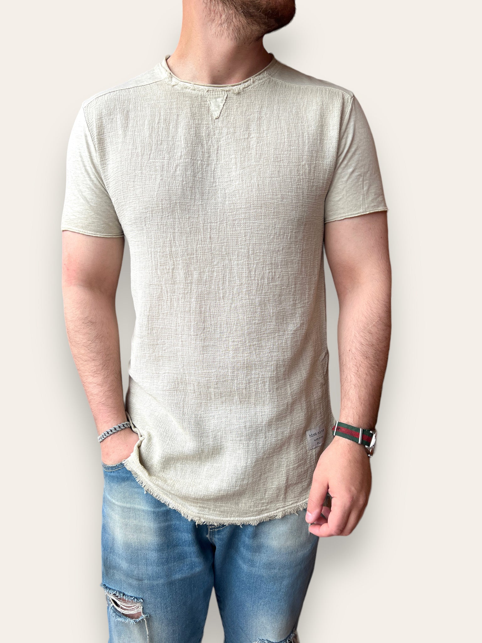 T shirt misto Lino BL11