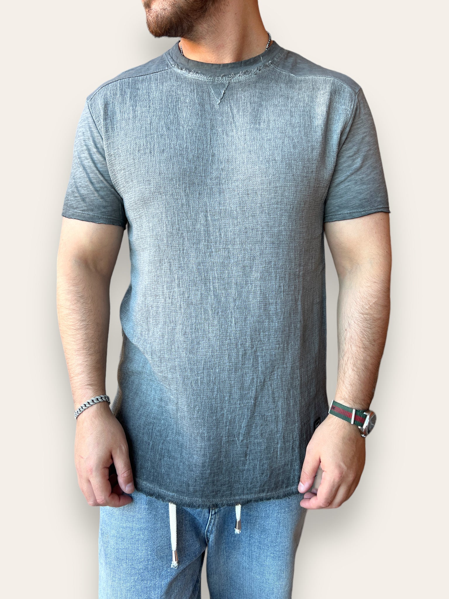T shirt misto lino BL11