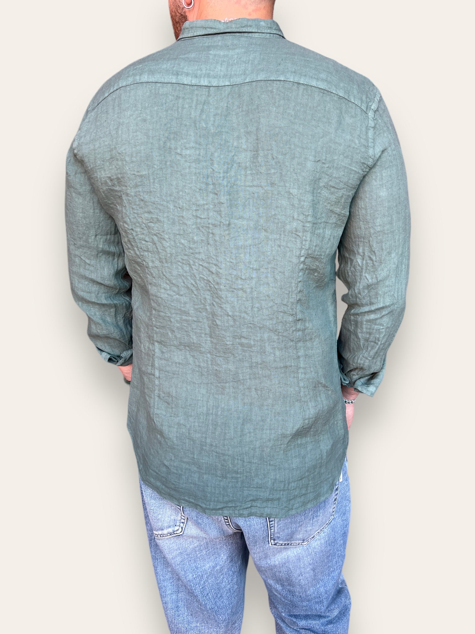 Camicia collo lino BL11