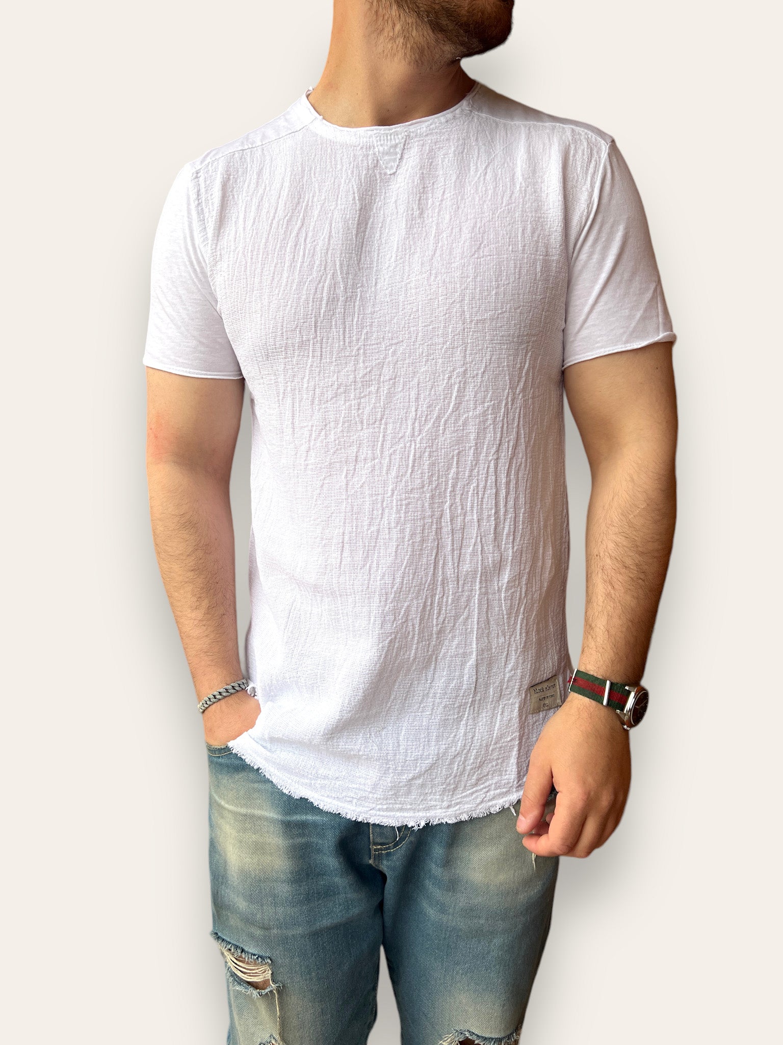 T shirt misto Lino BL11