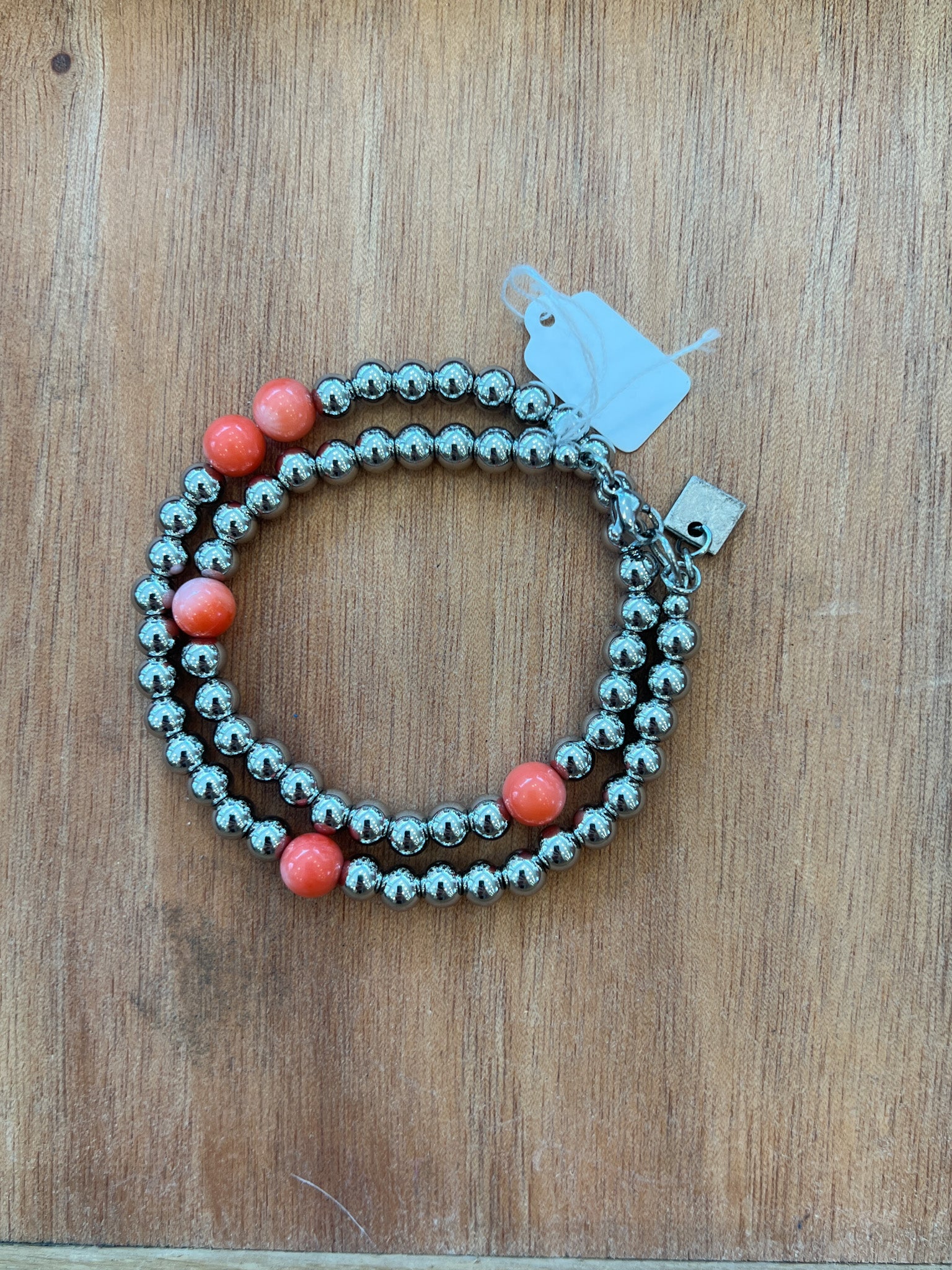 BRACCIALE DOPPIO GIRO PALLINE