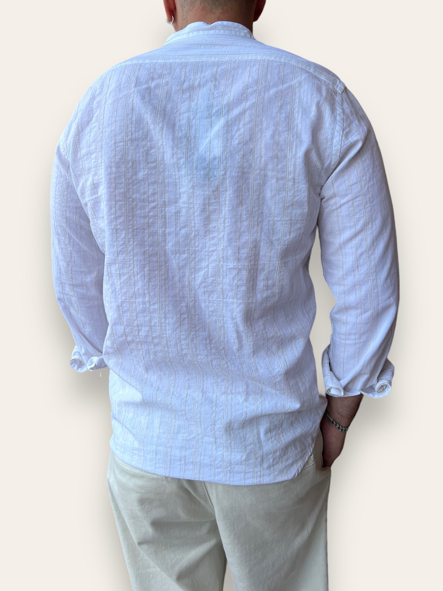 Camicia lino righe BL11